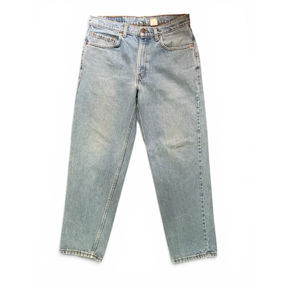 Levi's Men's Light Wash Blue Denim Jeans Relaxed Tapered Fit Mid Rise Cotton